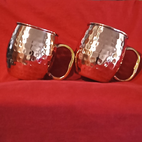GODINGER Moscow Mule Mugs. Set Of 2 Hammered Finish. Capacity: 20 Ounces. - Picture 3 of 12